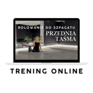 rolowanie przedniej taśmy do szpagatu