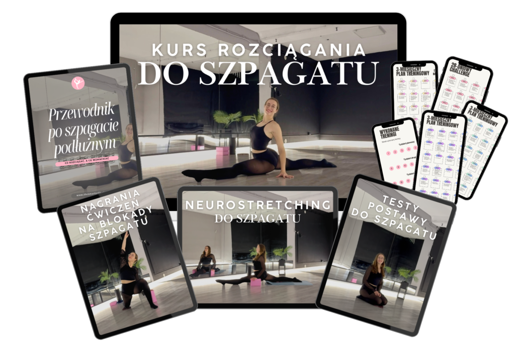 kurs rozciągania do szpagatu