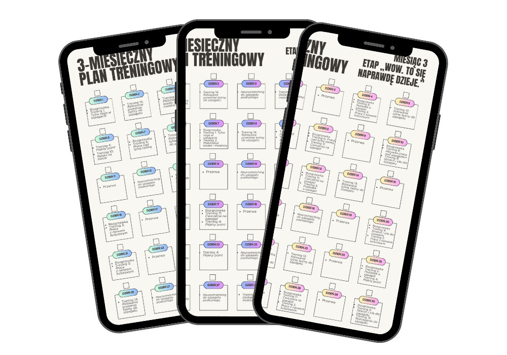 plan treningowy rozciąganie do szpagatu
